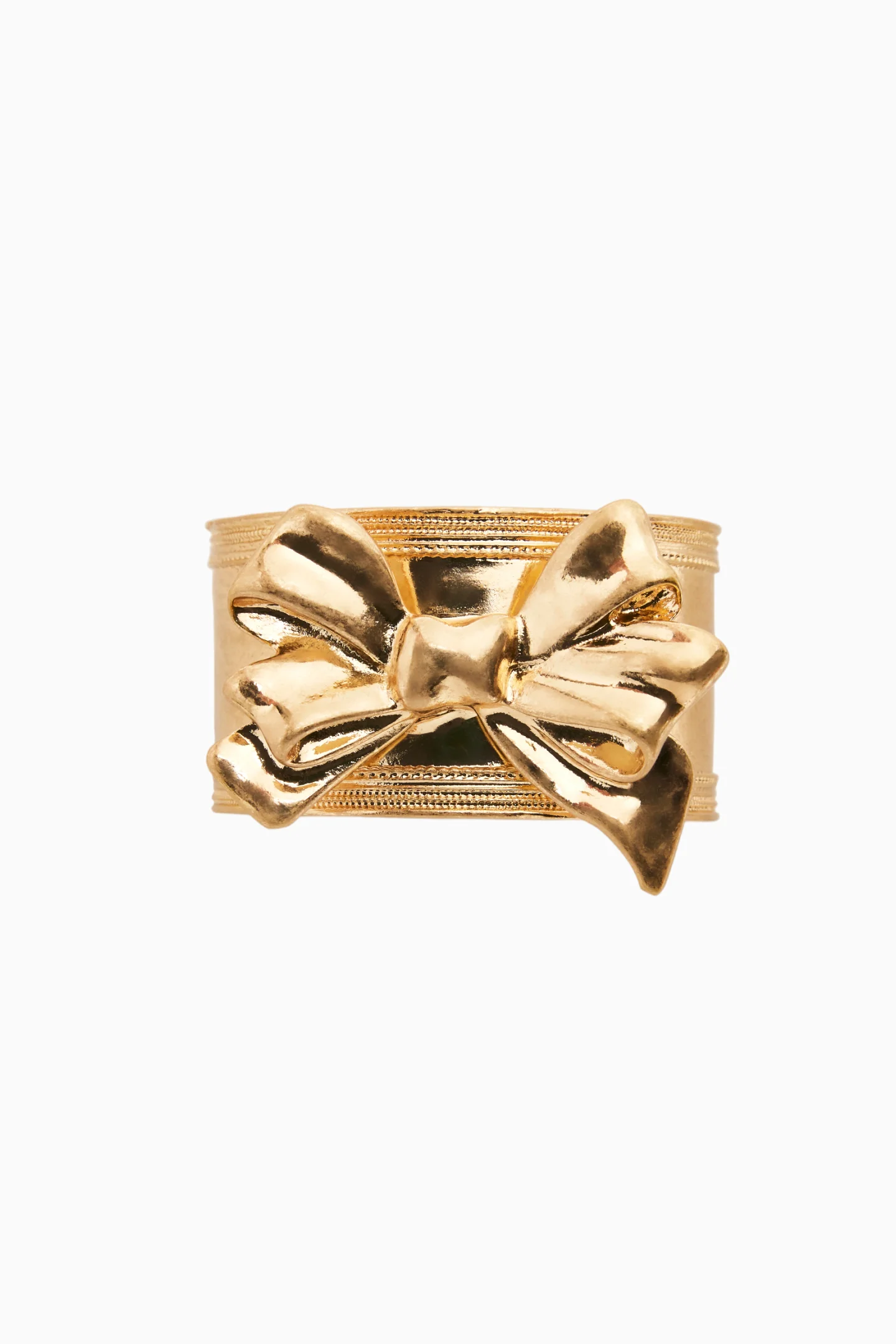 Conjunto de Anéis para Guardanapos com Laço Dourado Herdado - Conjunto de 4