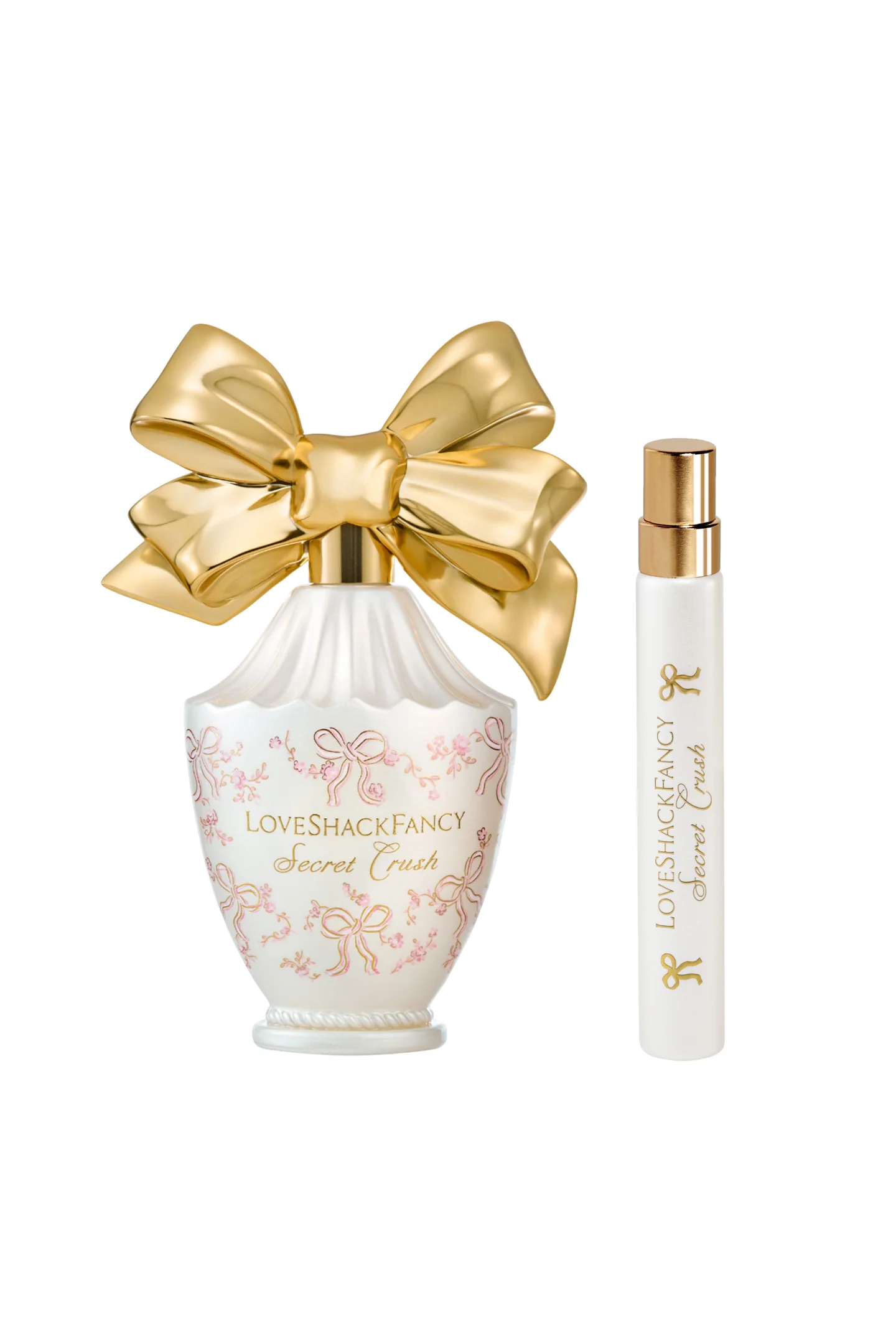 Conjunto de Perfume Secret Crush com Spray de Tamanho Completo e Viagem