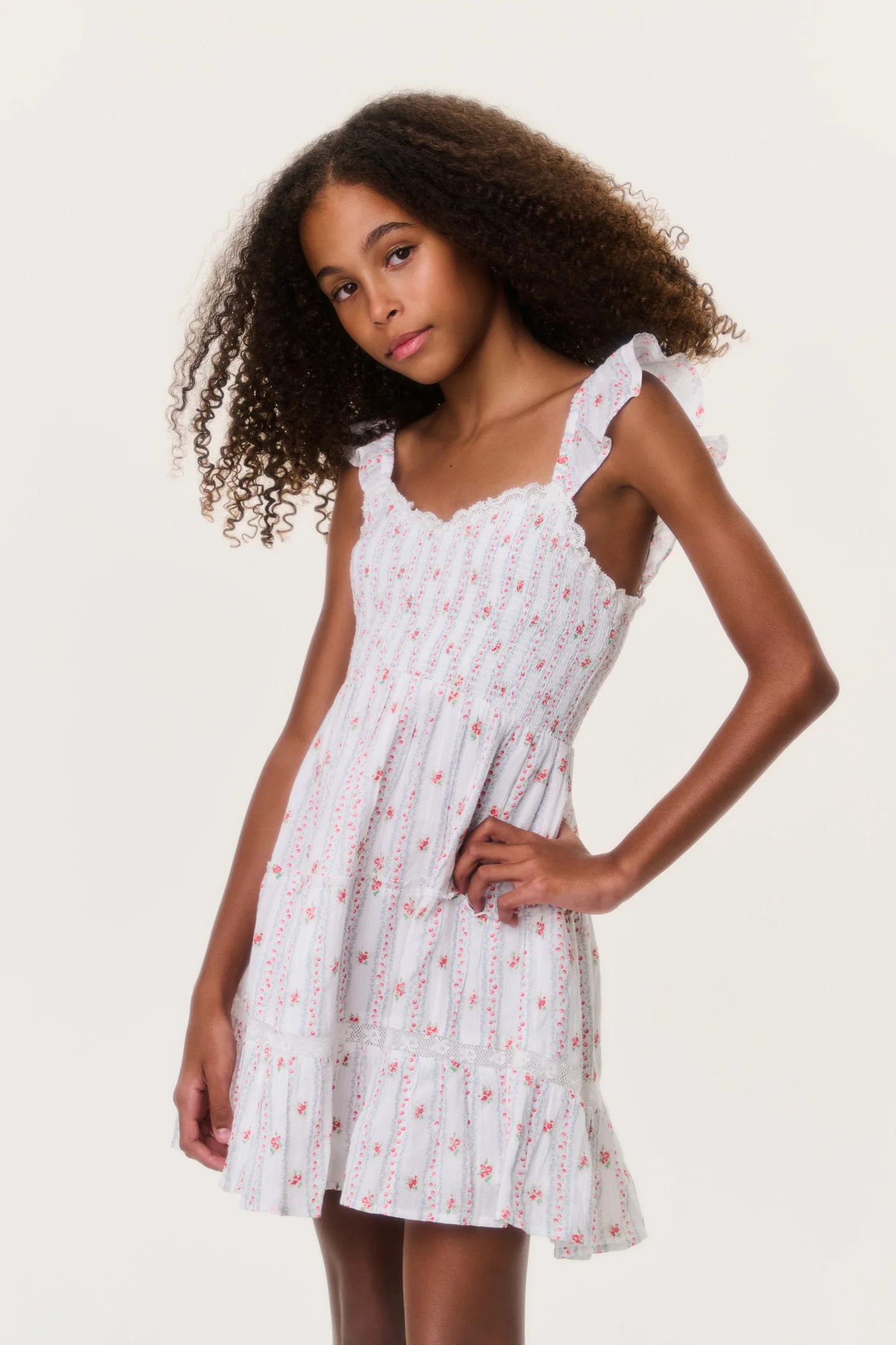 Vestido Avenora Tween Cherry Stripe