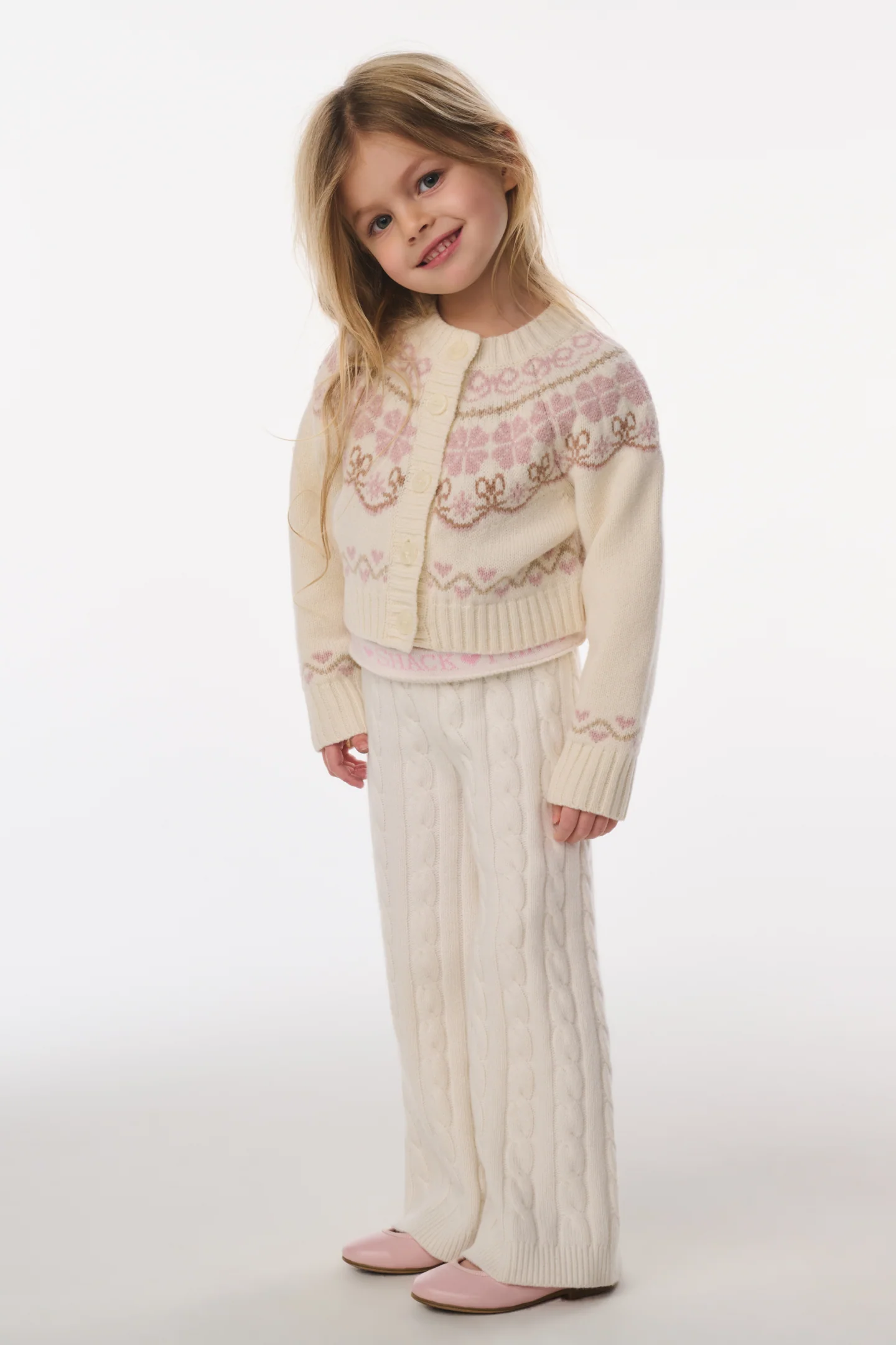 Cardigã de Menina Wrenna Fair Isle