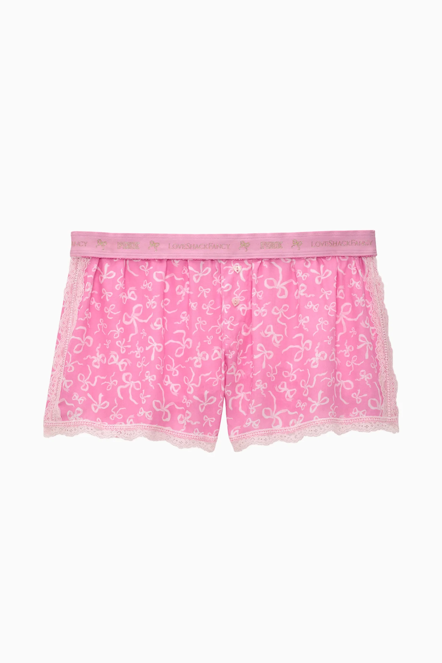 Calças Curtas Boxy PINK x LoveShackFancy