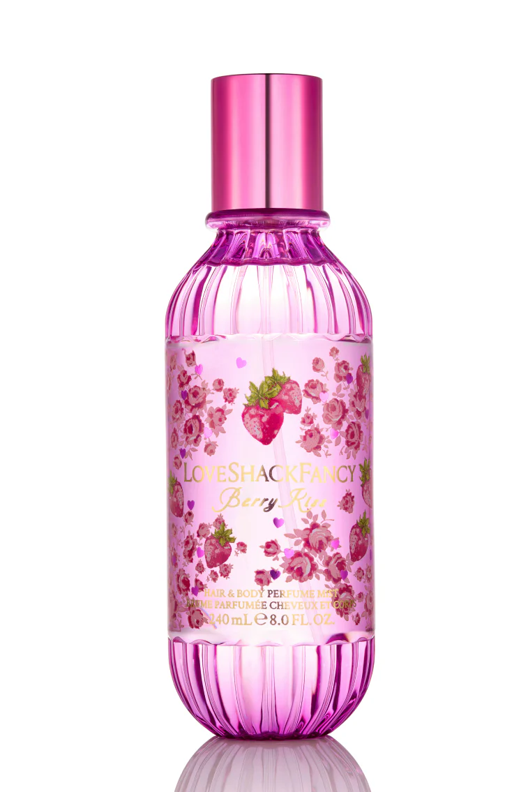 Perfume em Spray para Cabelo e Corpo Berry Kiss com Marshmallow