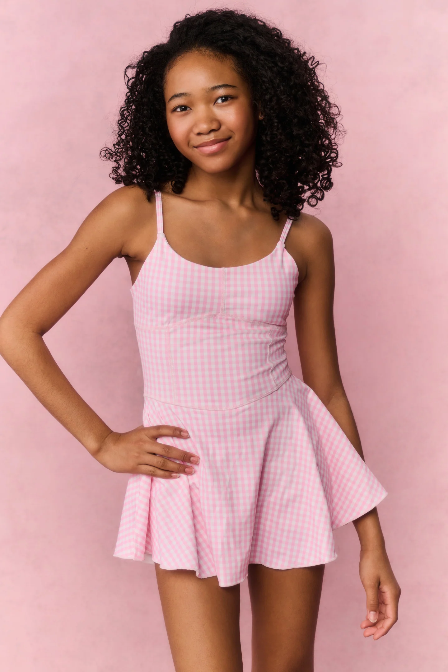 Vestido Ativo Tween Gingham Kishori