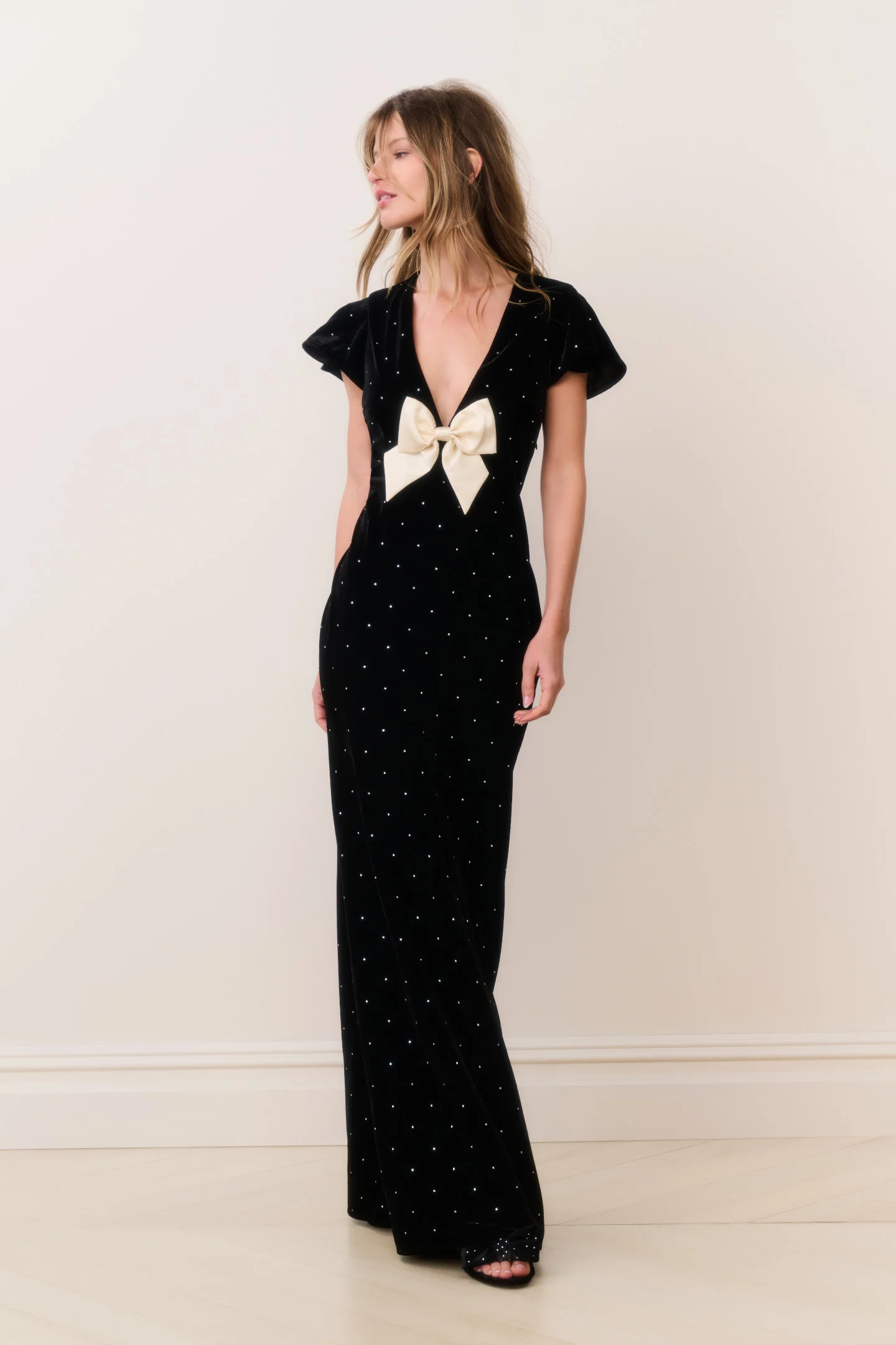 Vestido Maxi de Veludo Melora