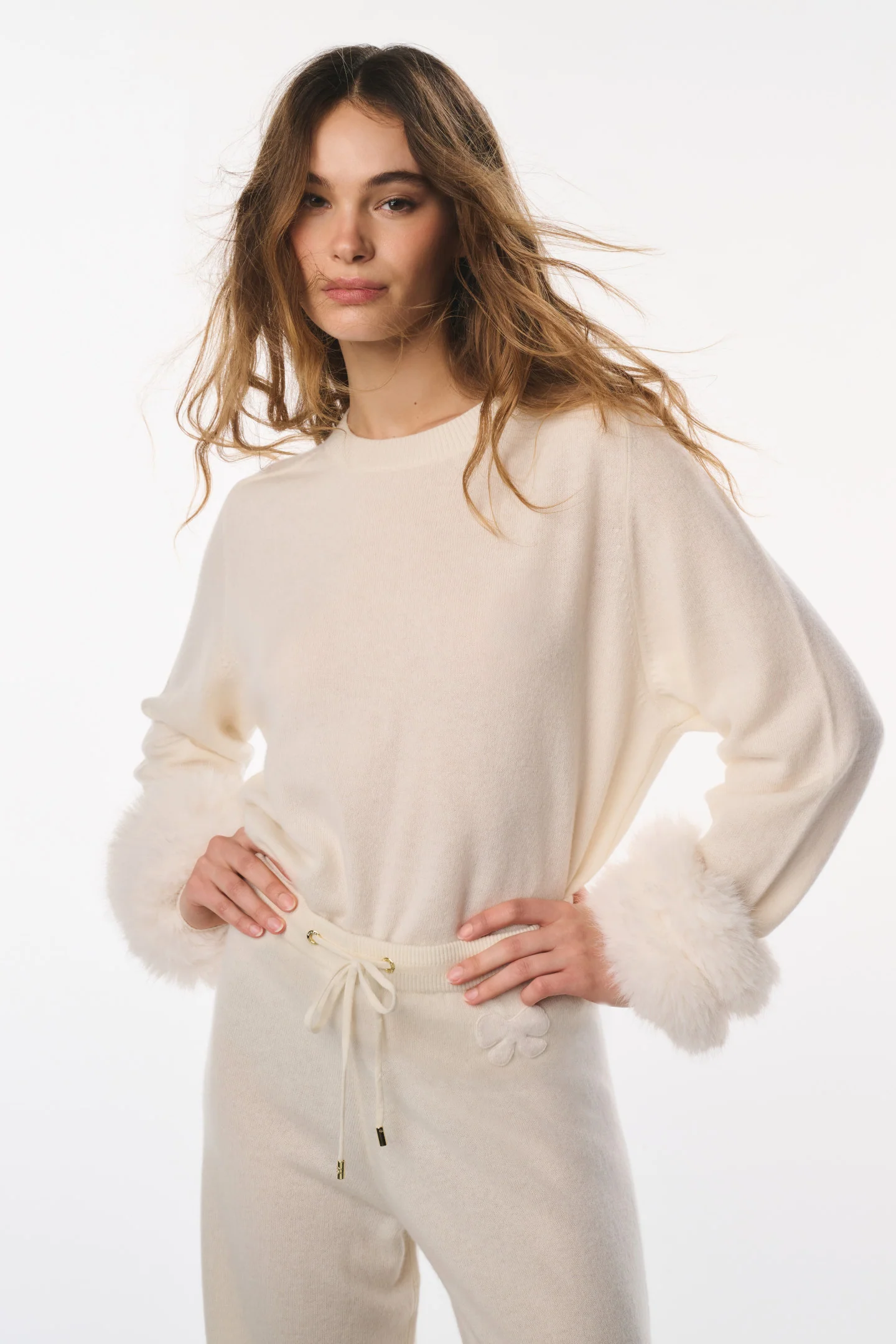 LoveShackFancy x MAX&MOI Gary Pulôver de Lã-Cashmere