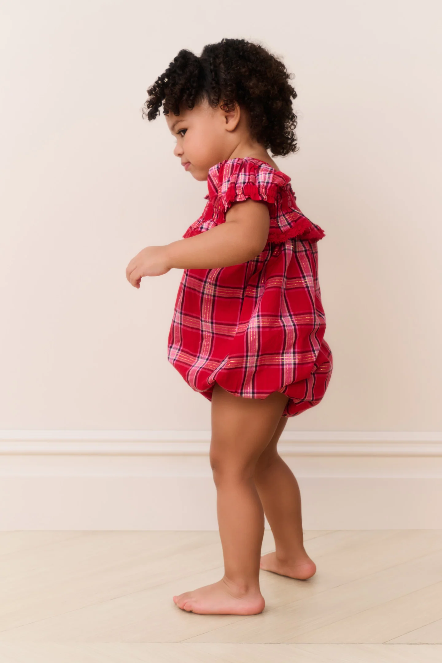 Bebê Carlita Pinafore Xadrez