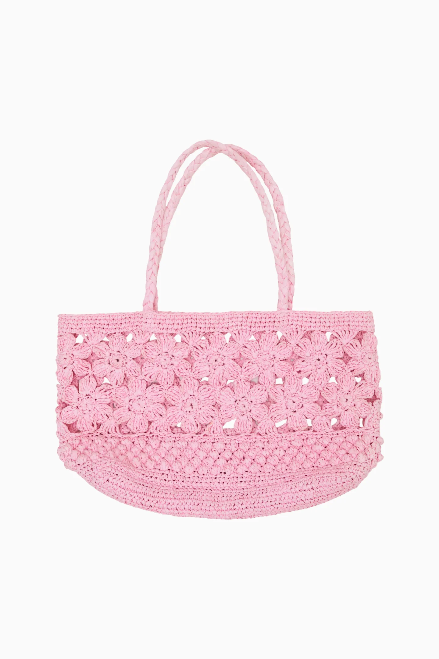 Bolsa de Palha com Estampa Floral Sharlo