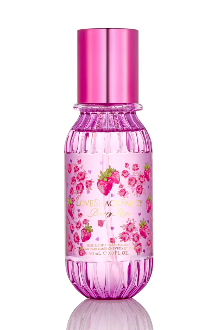Mini Berry Kiss Spray Corporal e de Cabelo com Marshmallow