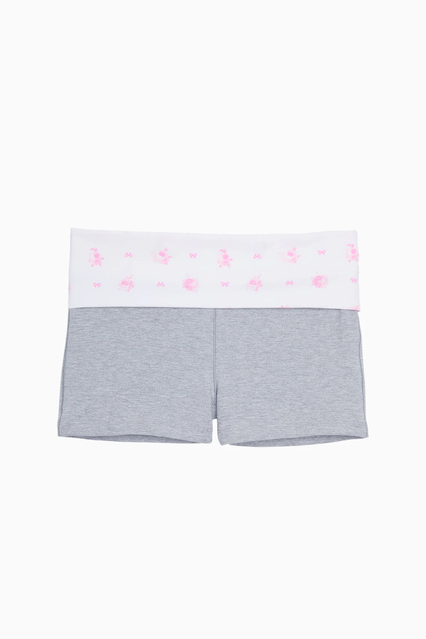 Mini Shorts de Algodão PINK x LoveShackFancy com Dobradiça