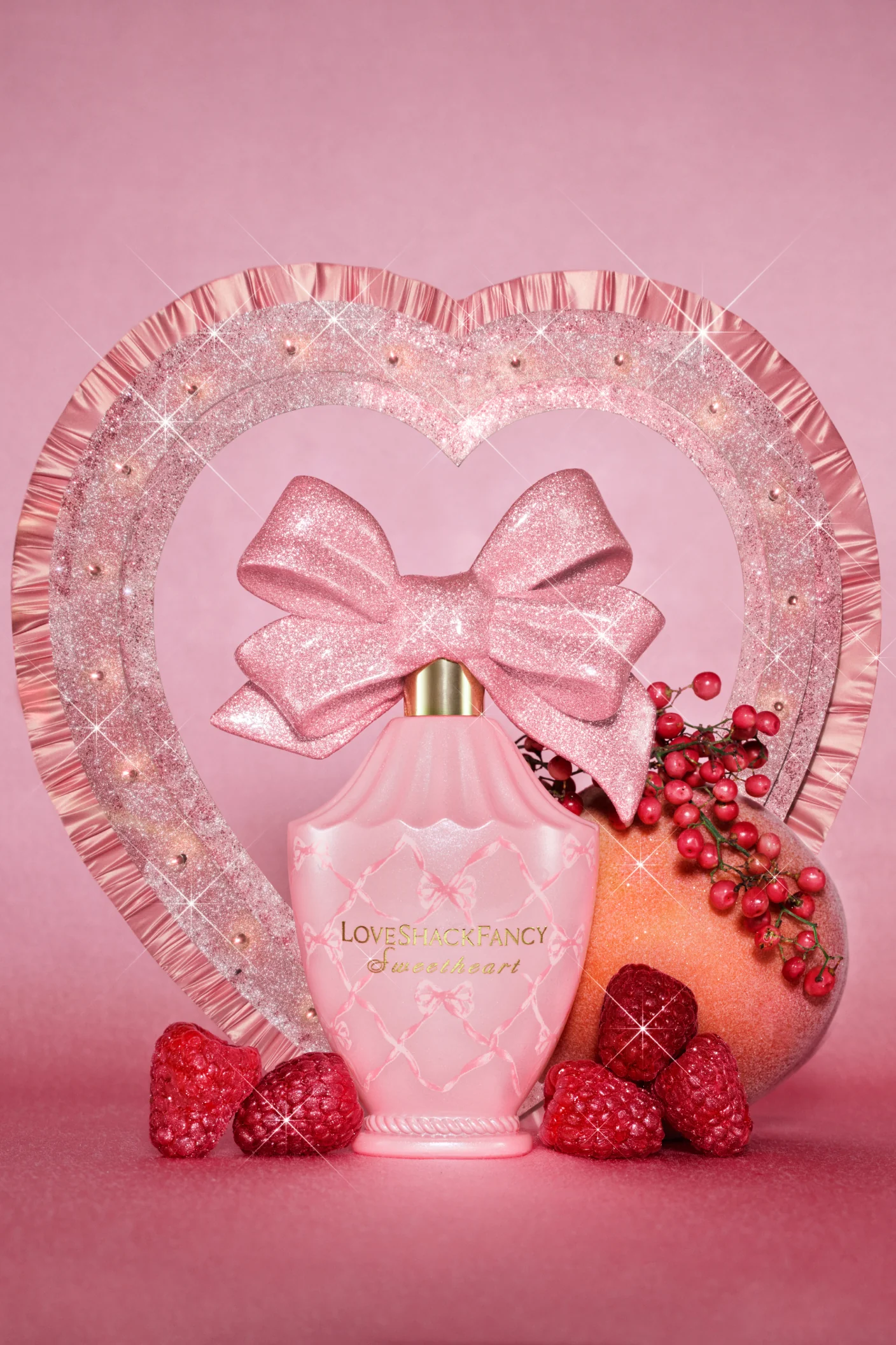 Eau de Parfum Sweetheart com Framboesa Rosa e Musgo de Pêssego