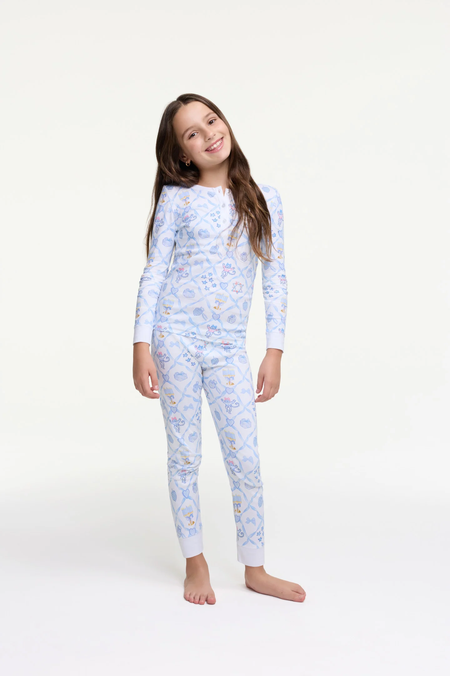 Pijamas de Malha com Estampa de Estrelas LoveShackFancy x Roller Rabbit para Crianças