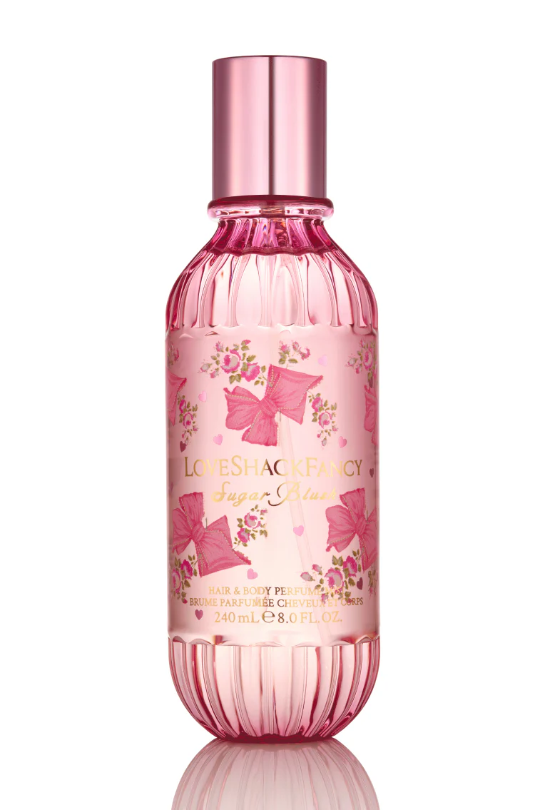 Conjunto de Perfume para Cabelo e Corpo Sugar Blush Tamanho Completo e Mini