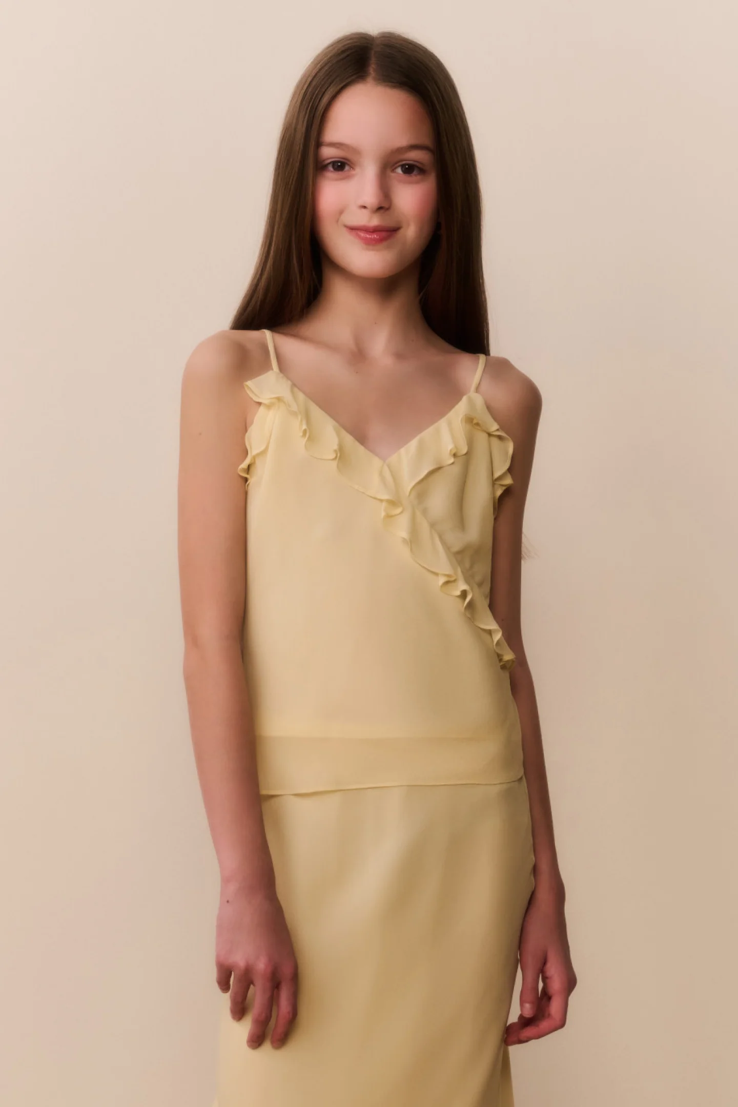 Top de Renda de Chifon Tween Kalea