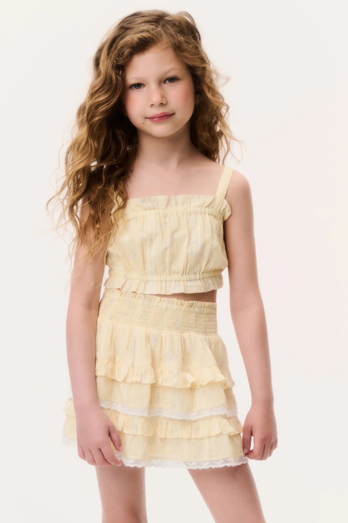 Top Ken Floral Estampado Pequeno para Meninas