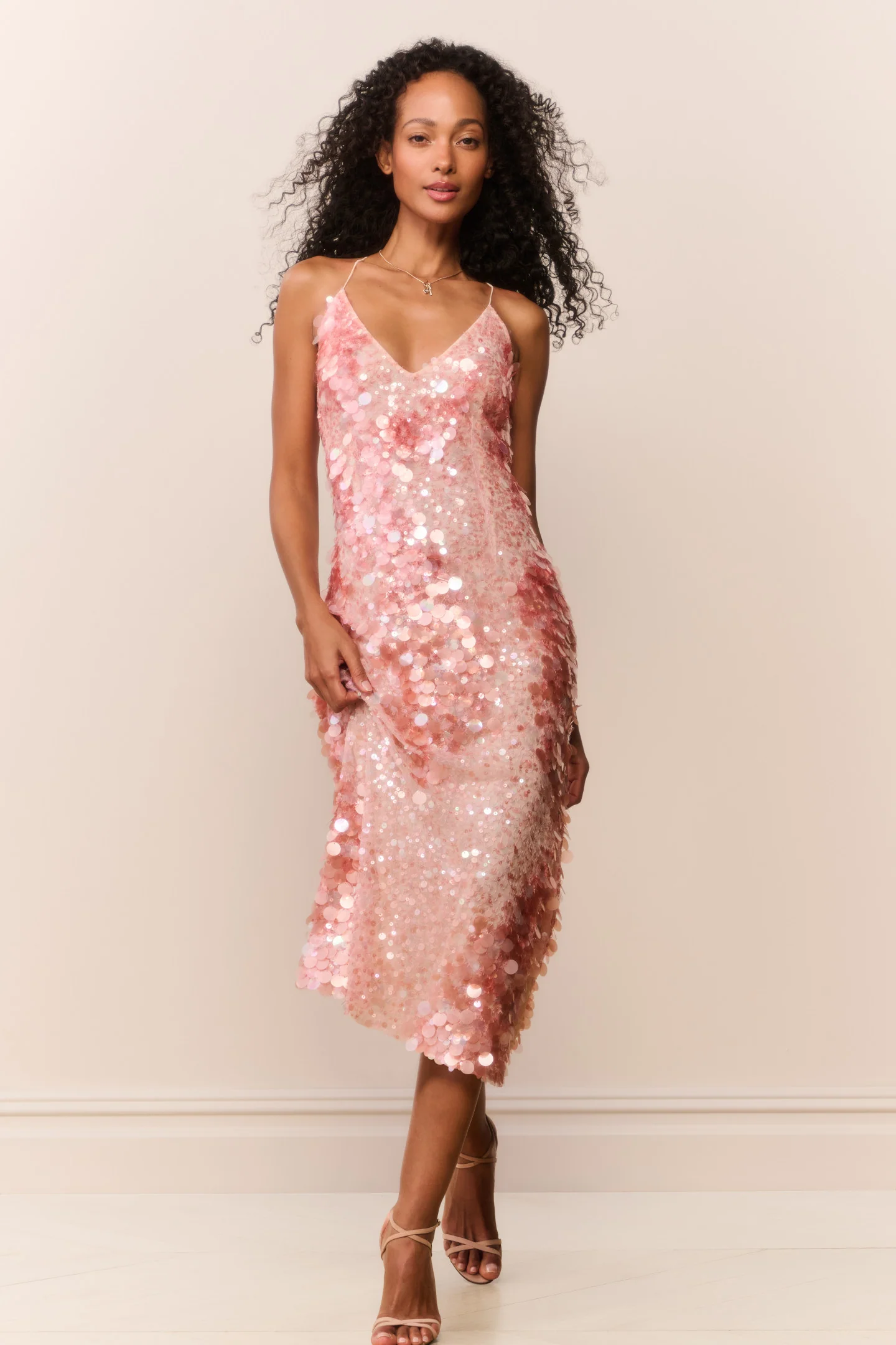 Vestido Midi com Strass Kayleen