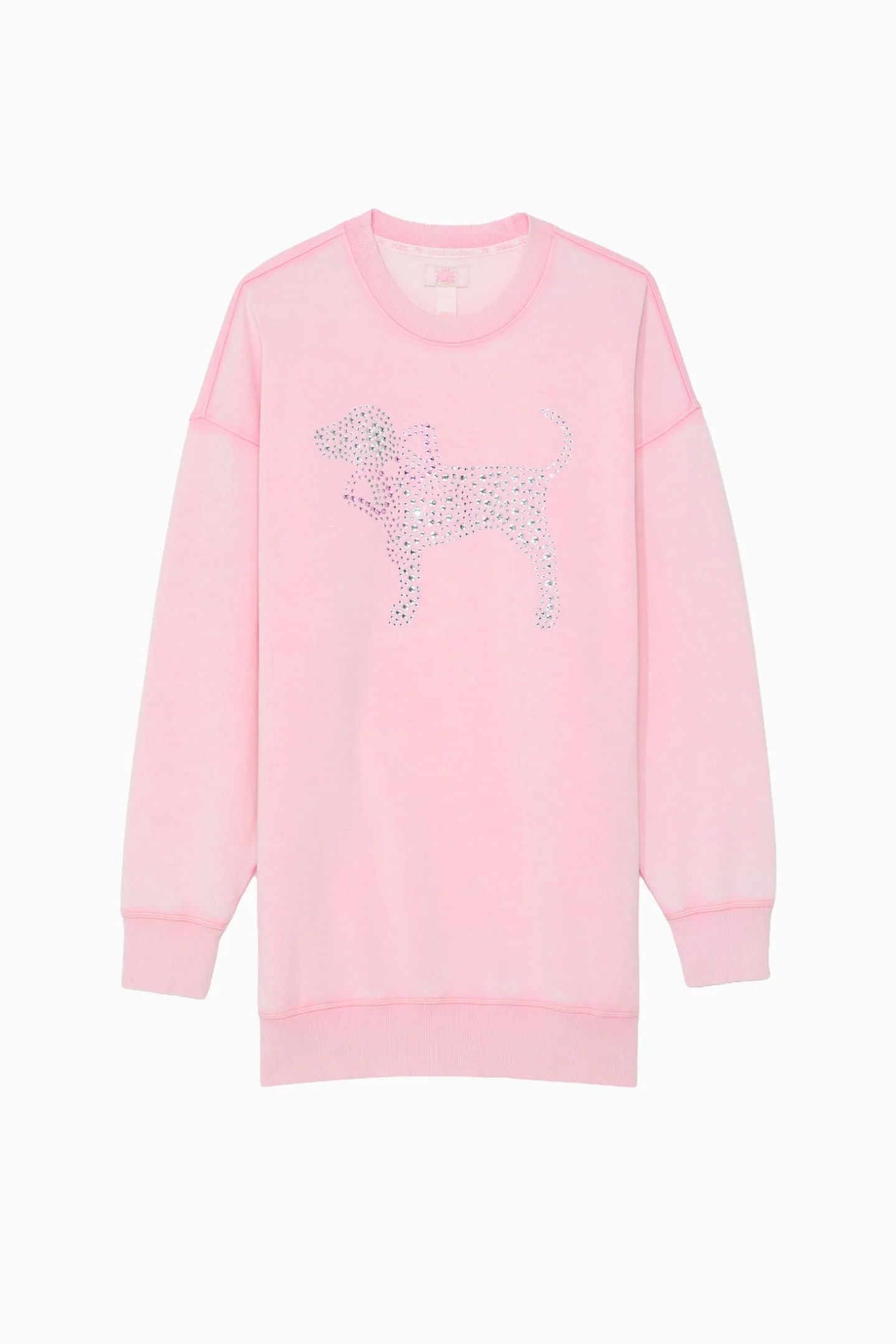 PINK x LoveShackFancy Vestido Oversized com Gola Redonda