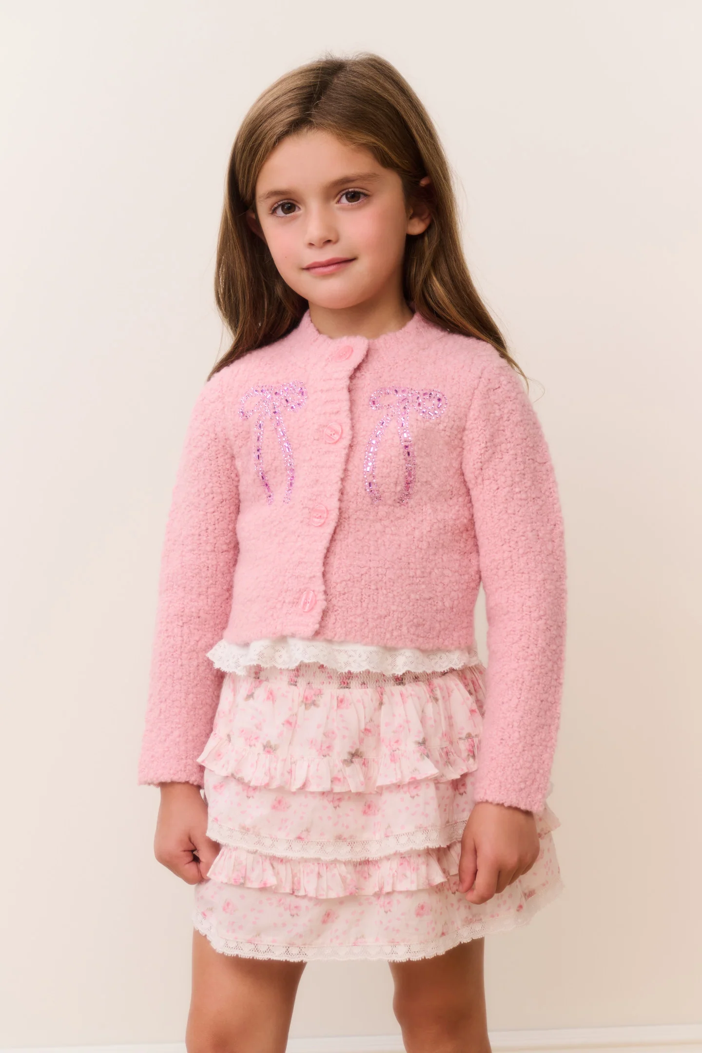 Cardigã Infantil com Detalhes Journelle para Meninas