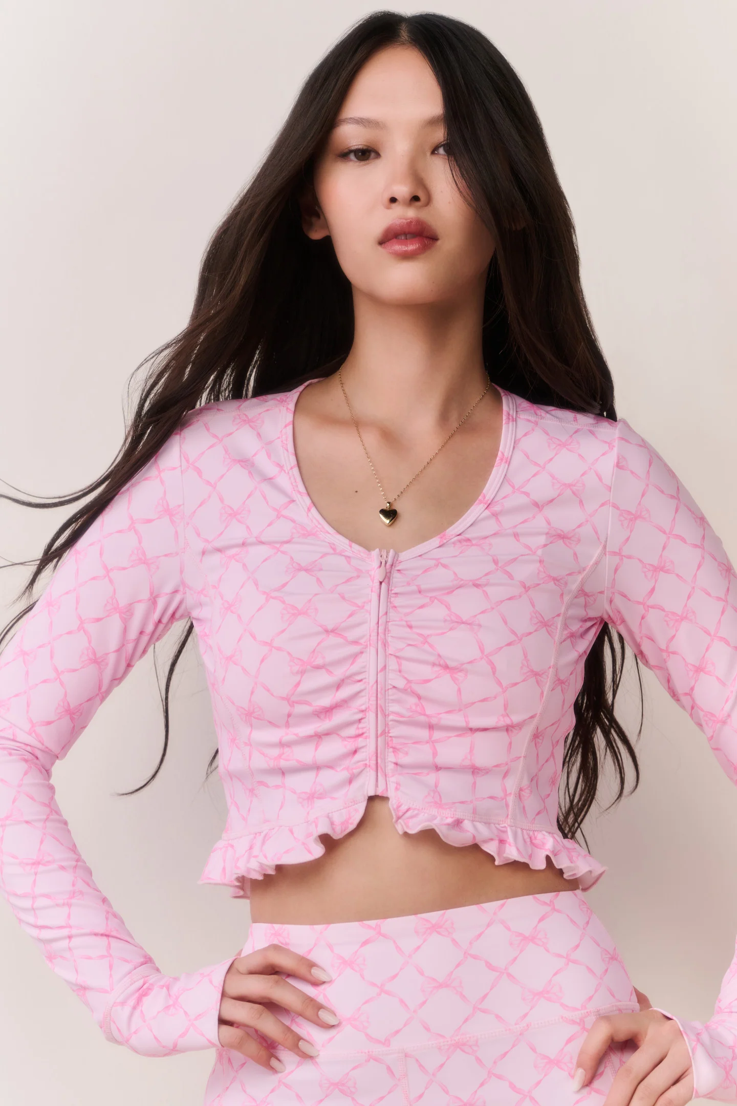 Top Ativo com Zíper Estampado Medway