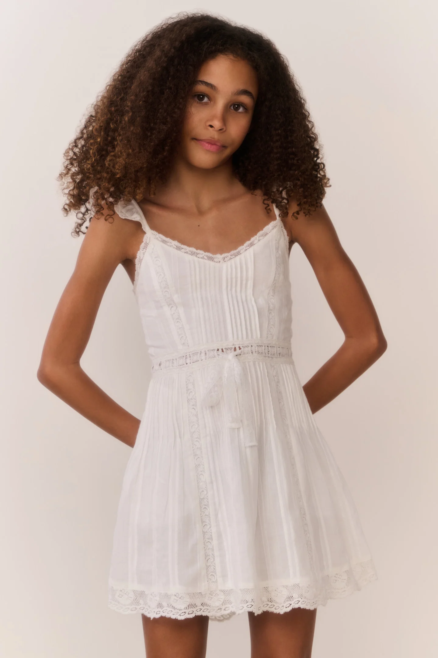 Vestido Mini de Algodão Tween Kobryn