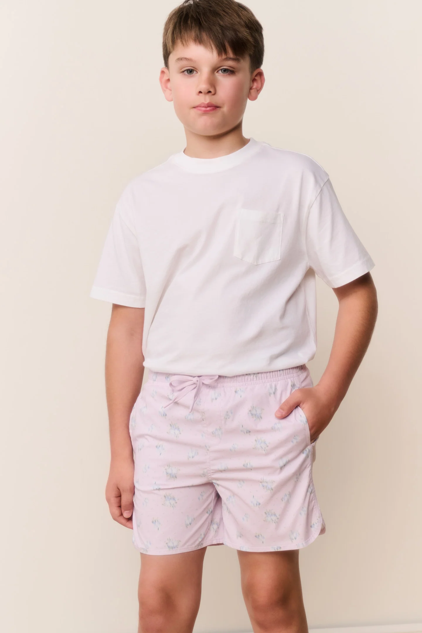 Bermudas de Natação com Estampa Floral para Meninos