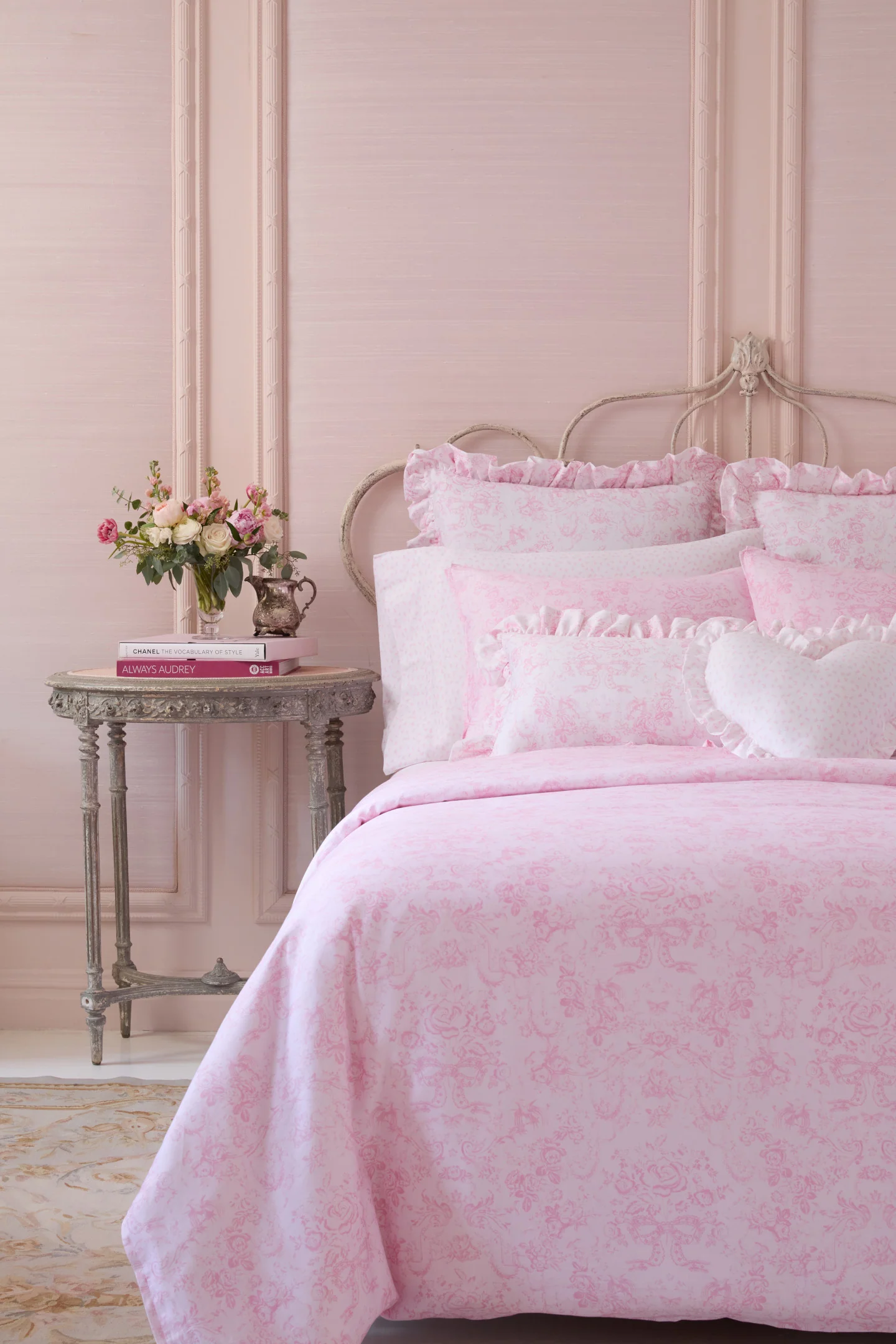 Conjunto de Colcha e Capa de Travesseiro Floral