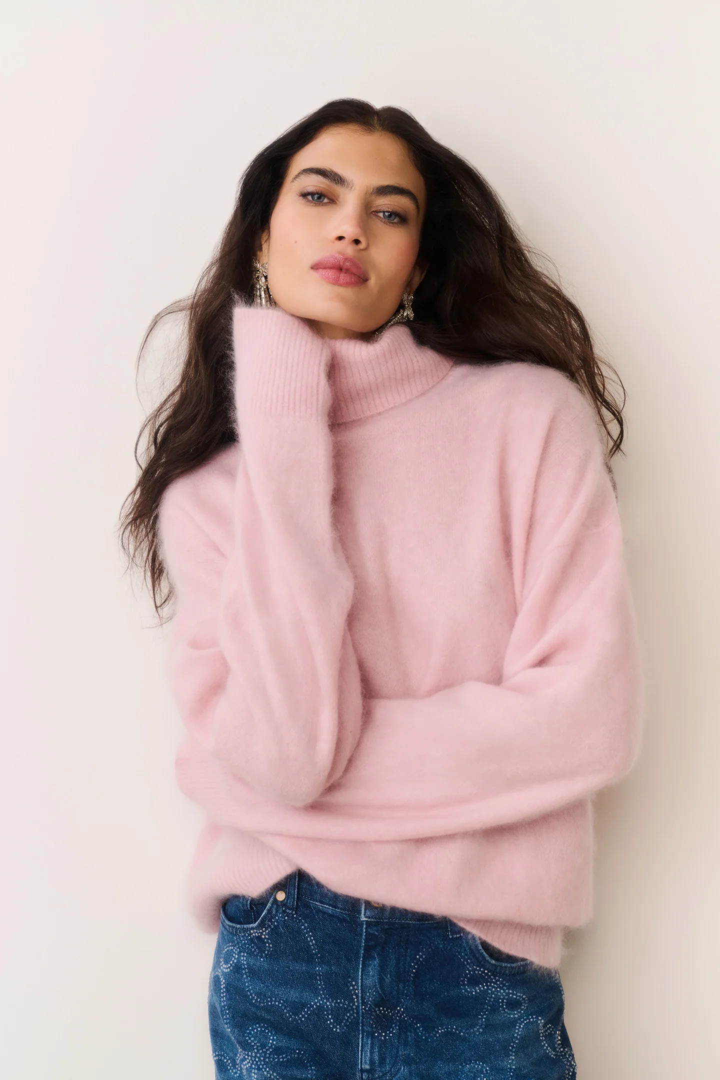 Nia Cashmere Suéter de Gola Alta