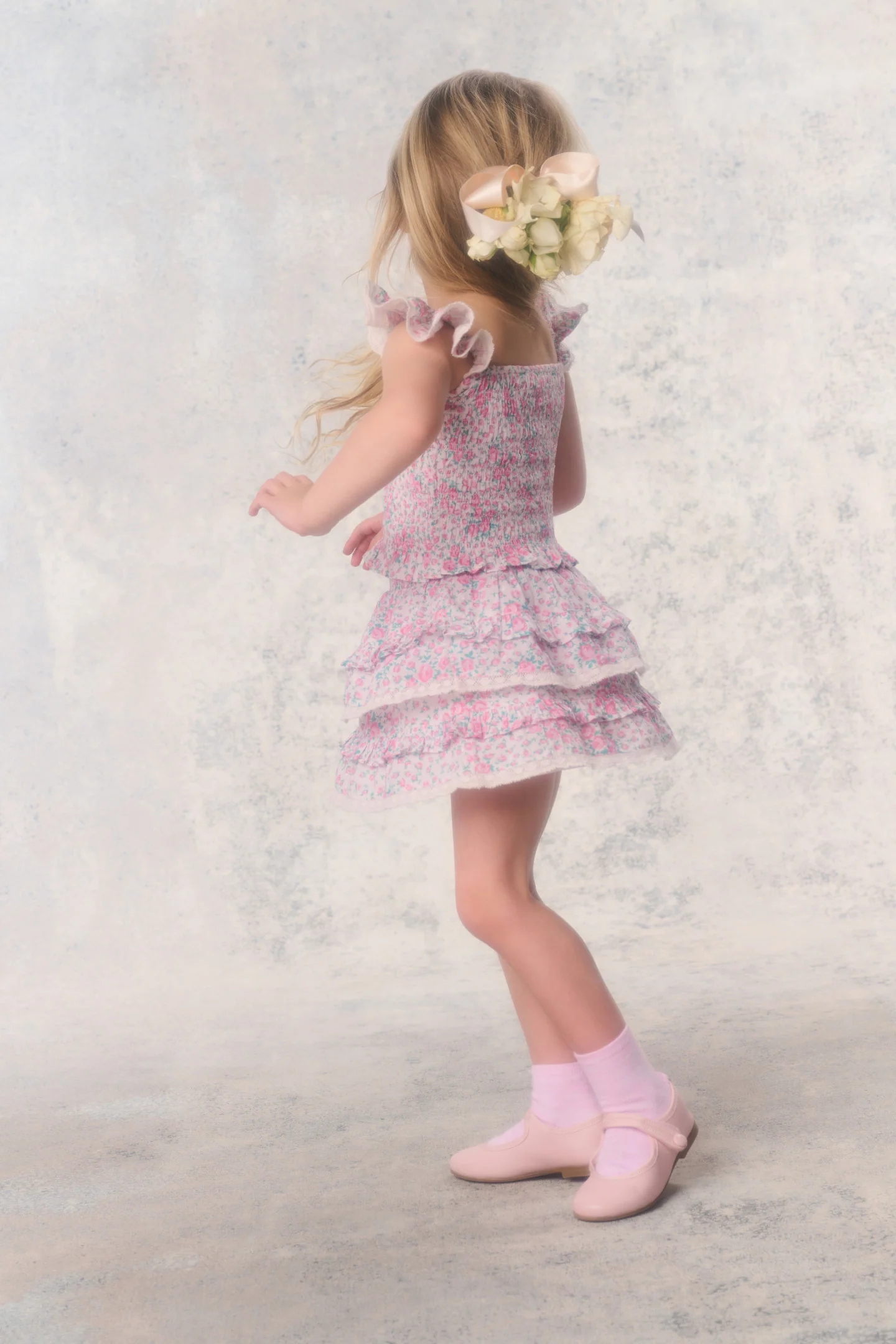 Saia Floral Re-Edition Billie para Meninas Pequenas