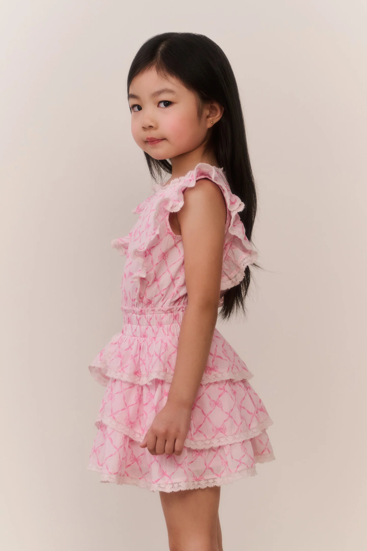 Vestido Decker Encantador para Meninas Pequenas