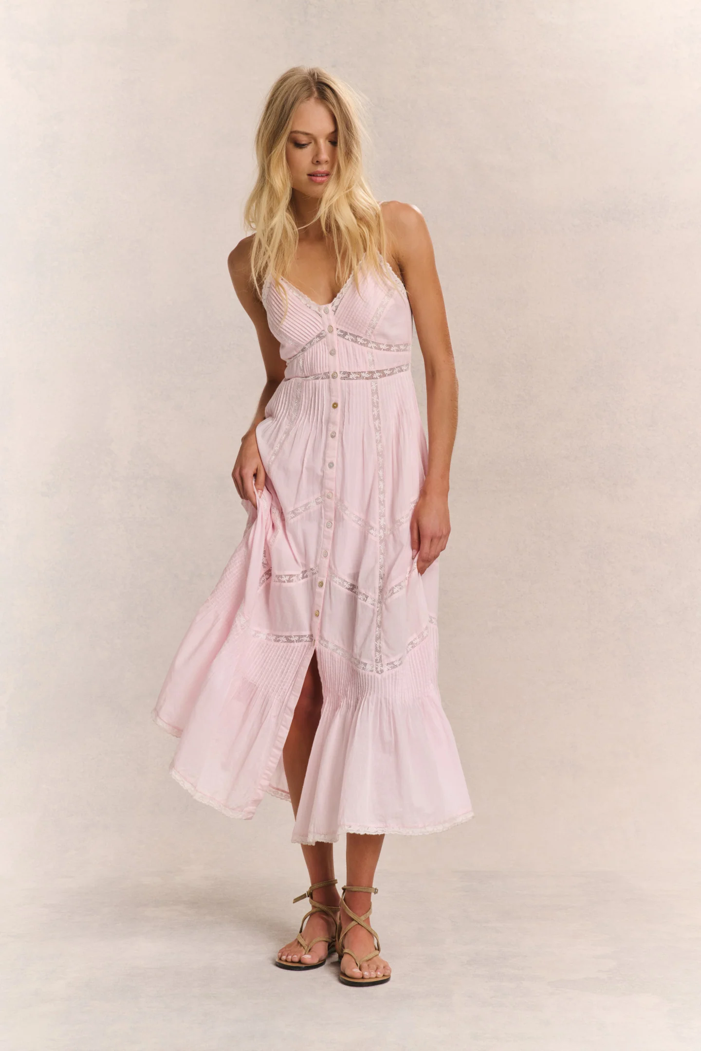 Vestido Midi de Algodão Esilda Heritage