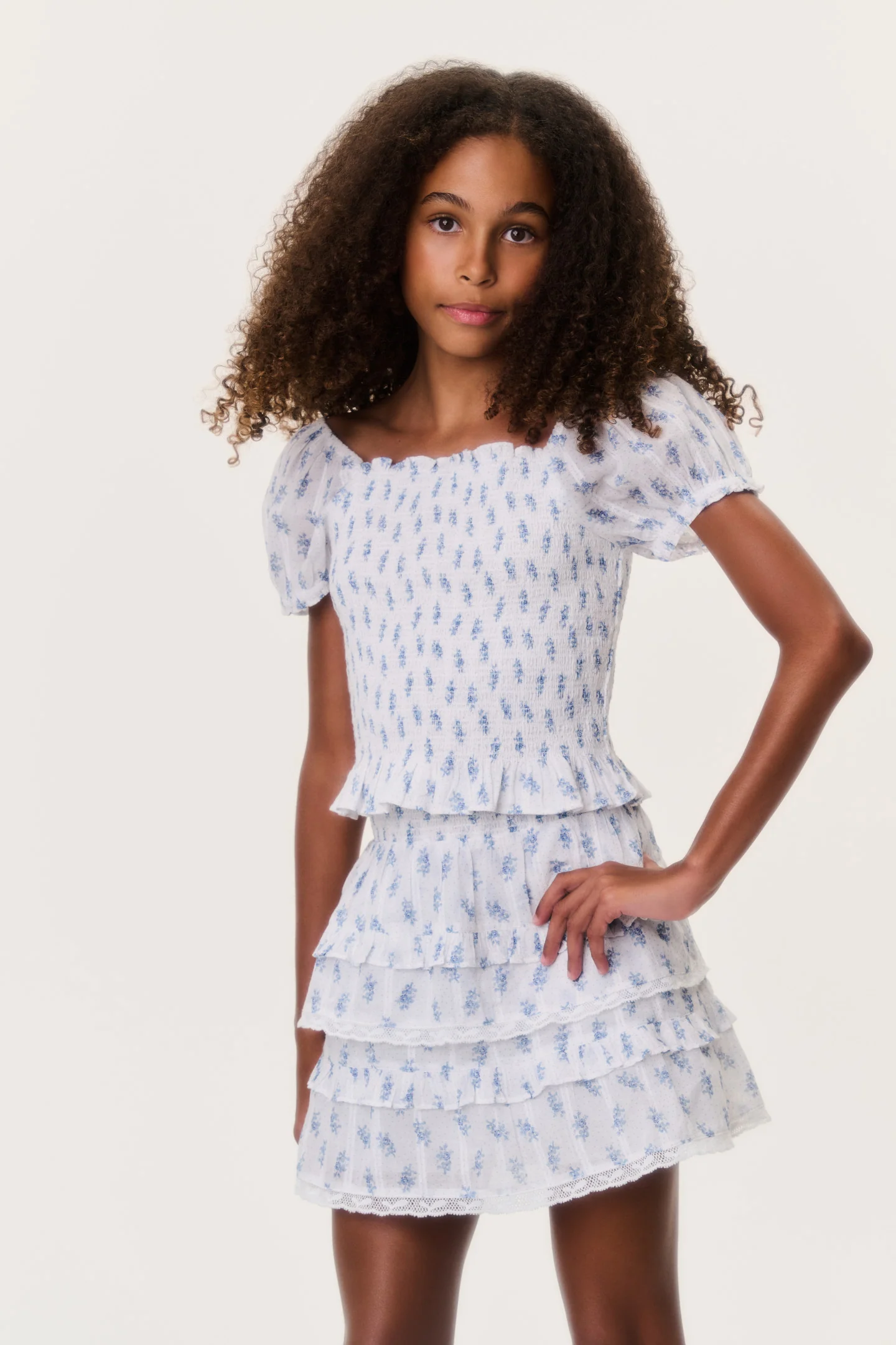 Top Fabielle Tween Indigo Cloud
