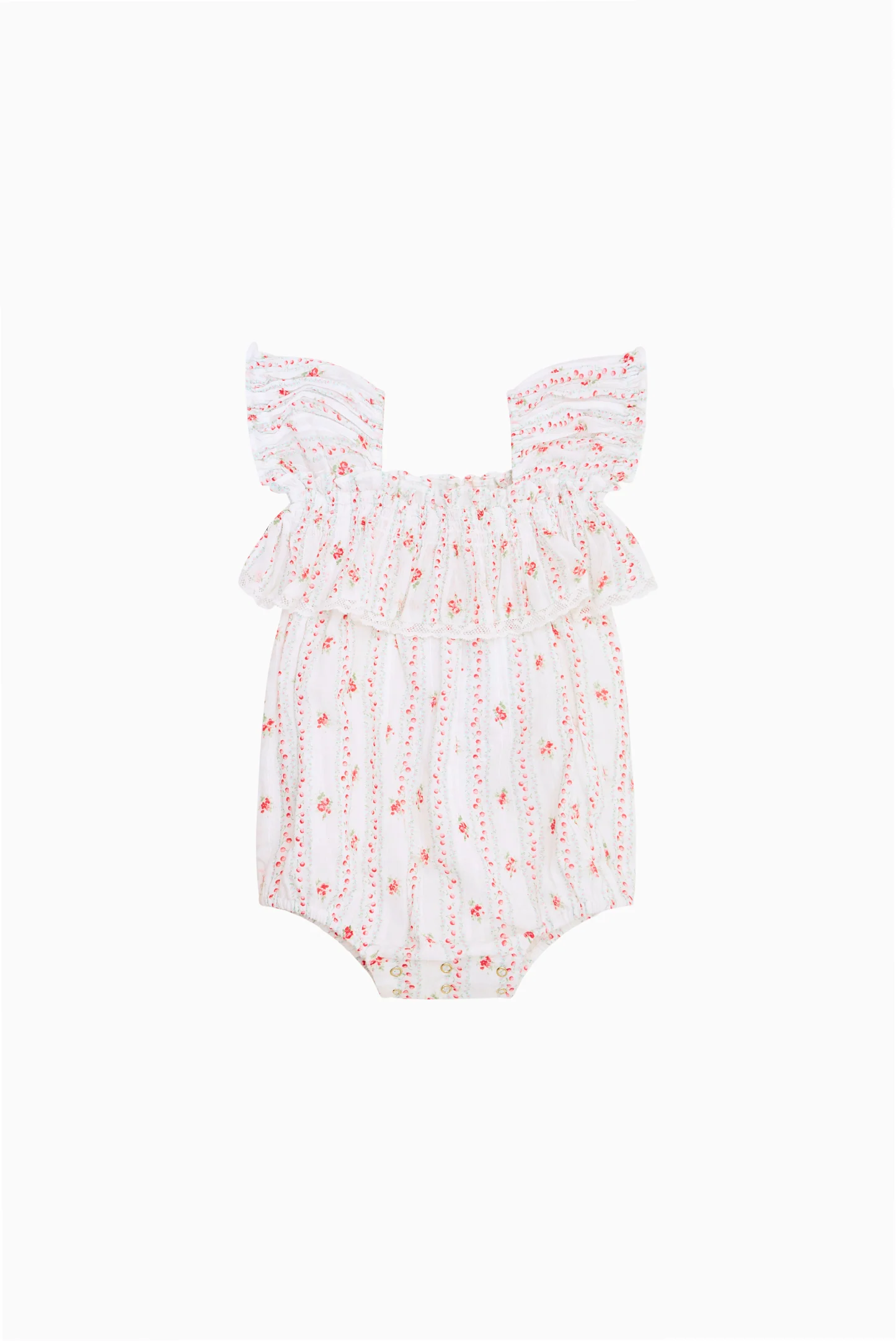 Bebê Cherry Stripe Carlita Pinafore