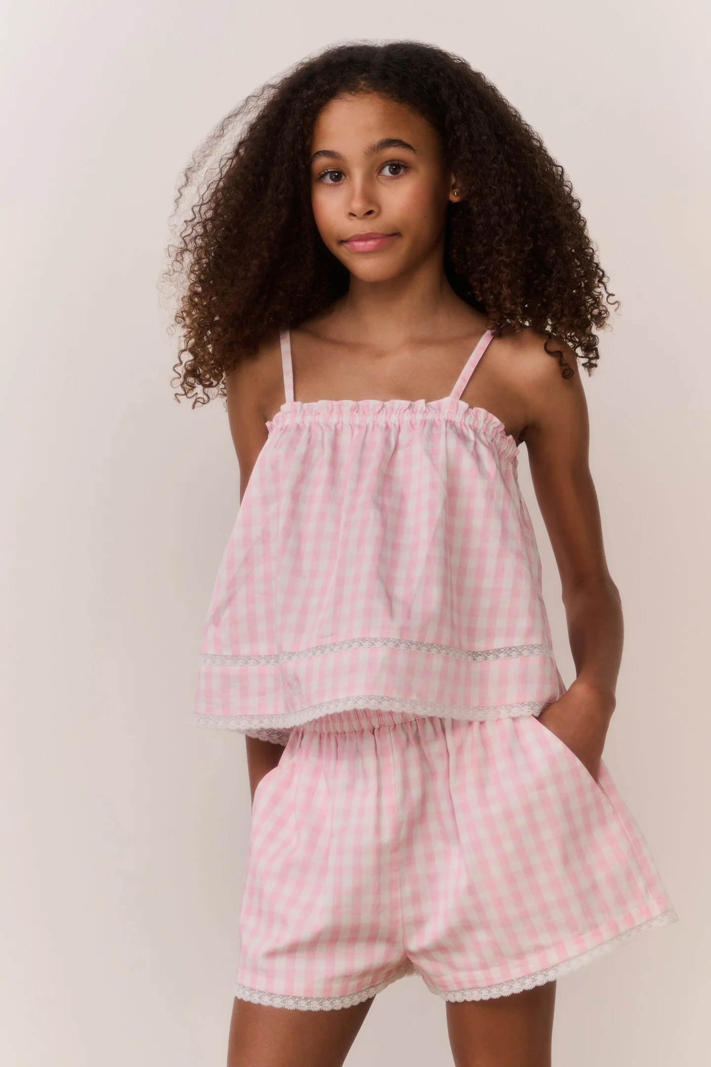 Calças Curtas Tween Georgie Gingham