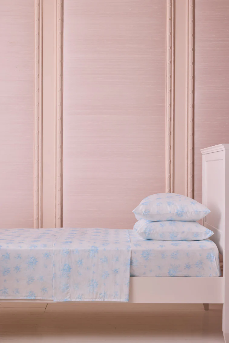 Conjunto de Fronhas de Algodão Sateen com Estampa Floral