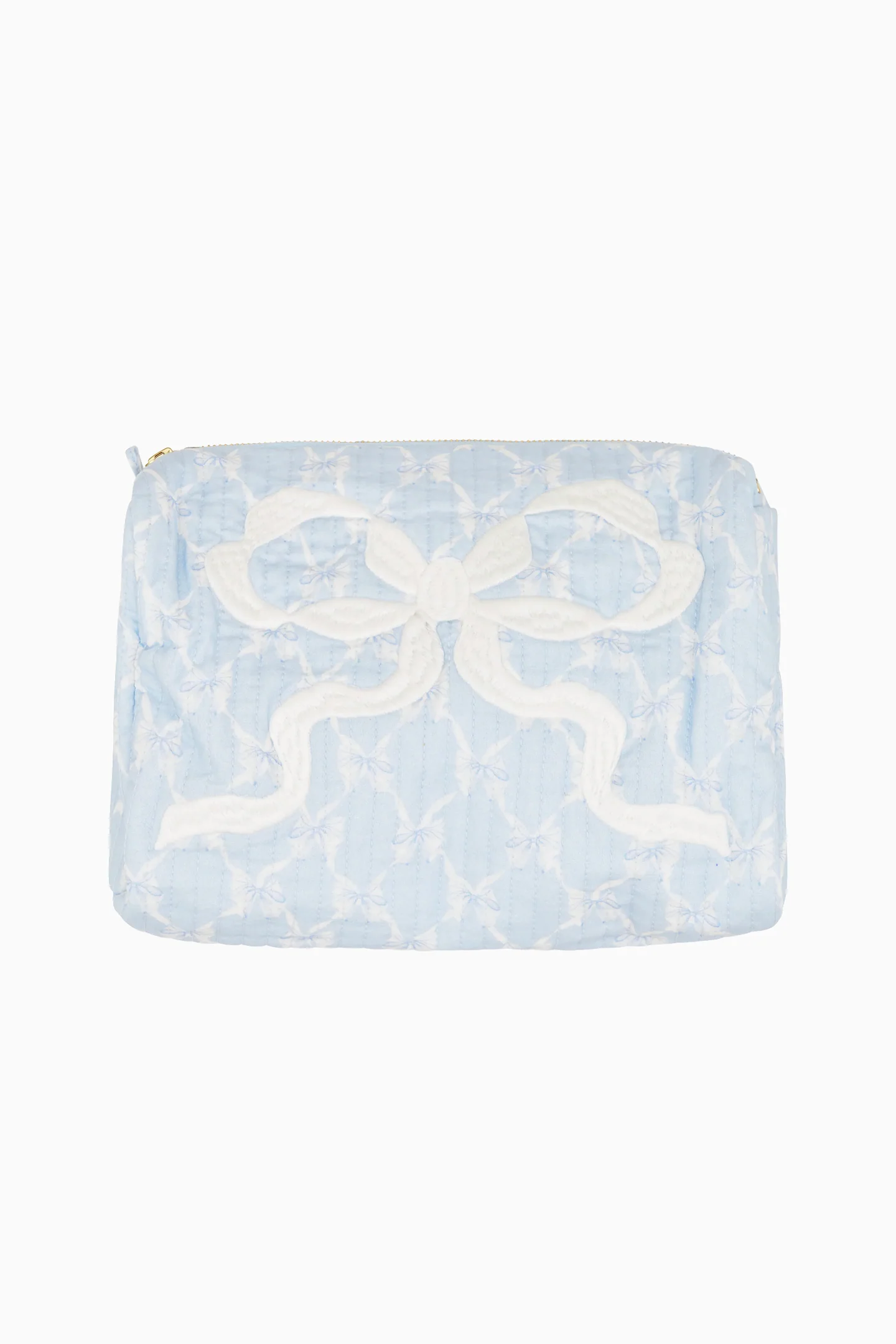 Bolsa com Estampa de Laço em Padrão de Malha Octavia