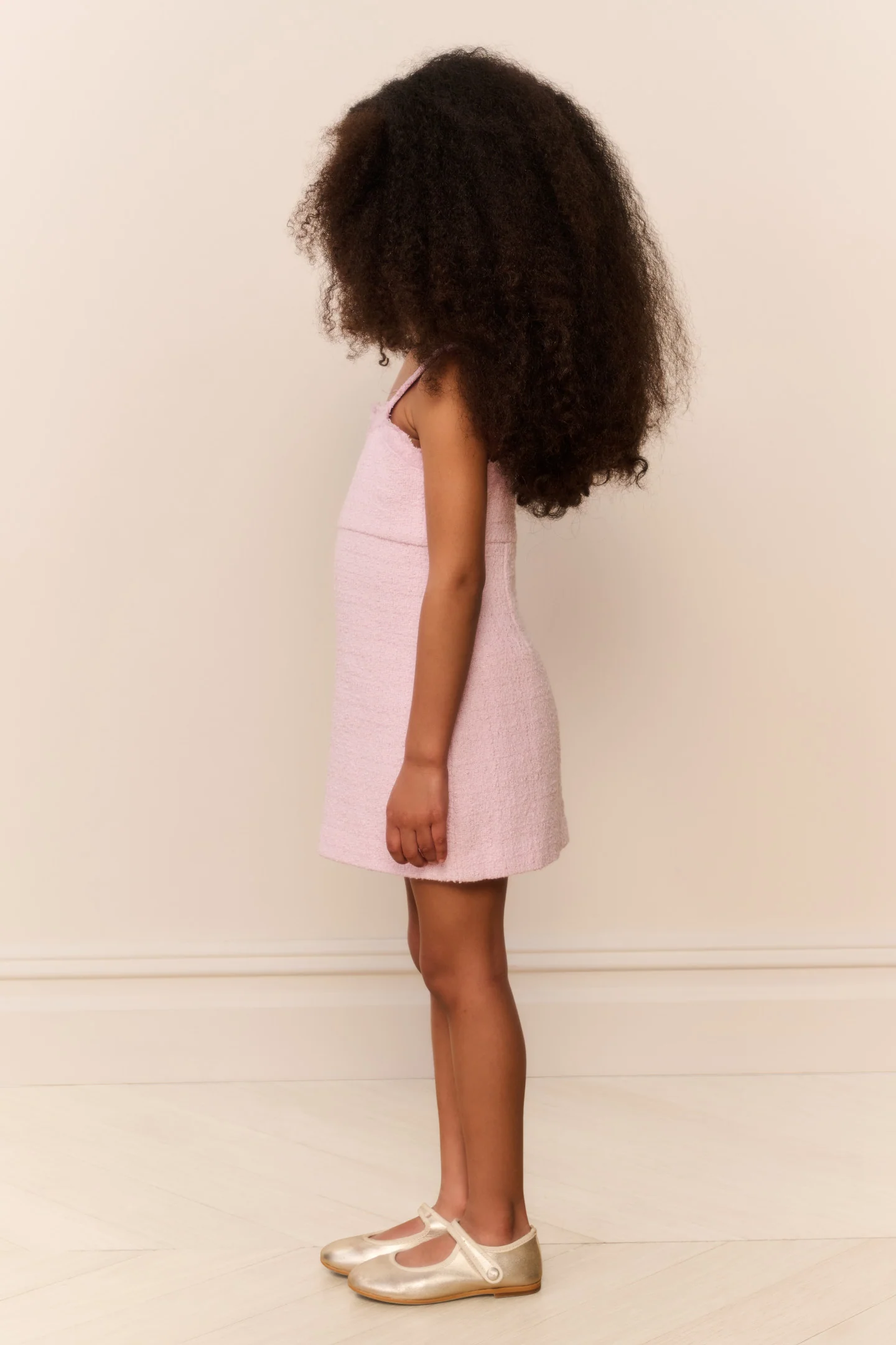 Vestido Willamina de Renda de Tweed para Meninas Pequenas