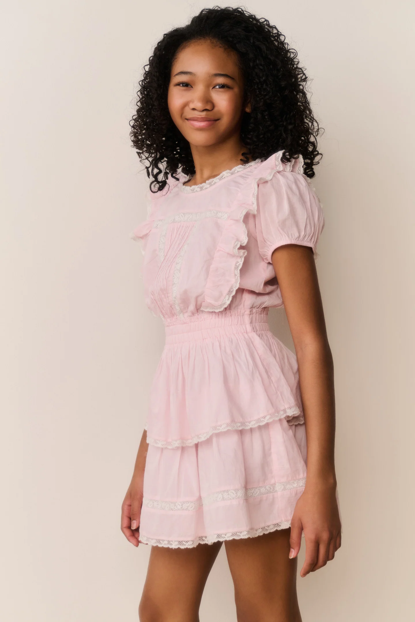 Vestido Mini Tween Jaime em Algodão