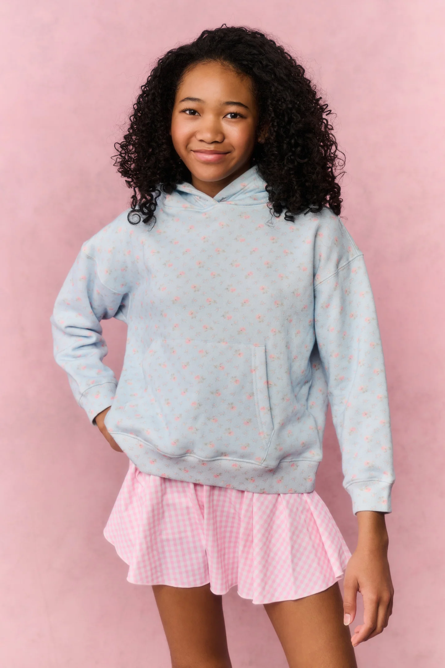 Skort Ativo Tween Gingham Shanonly