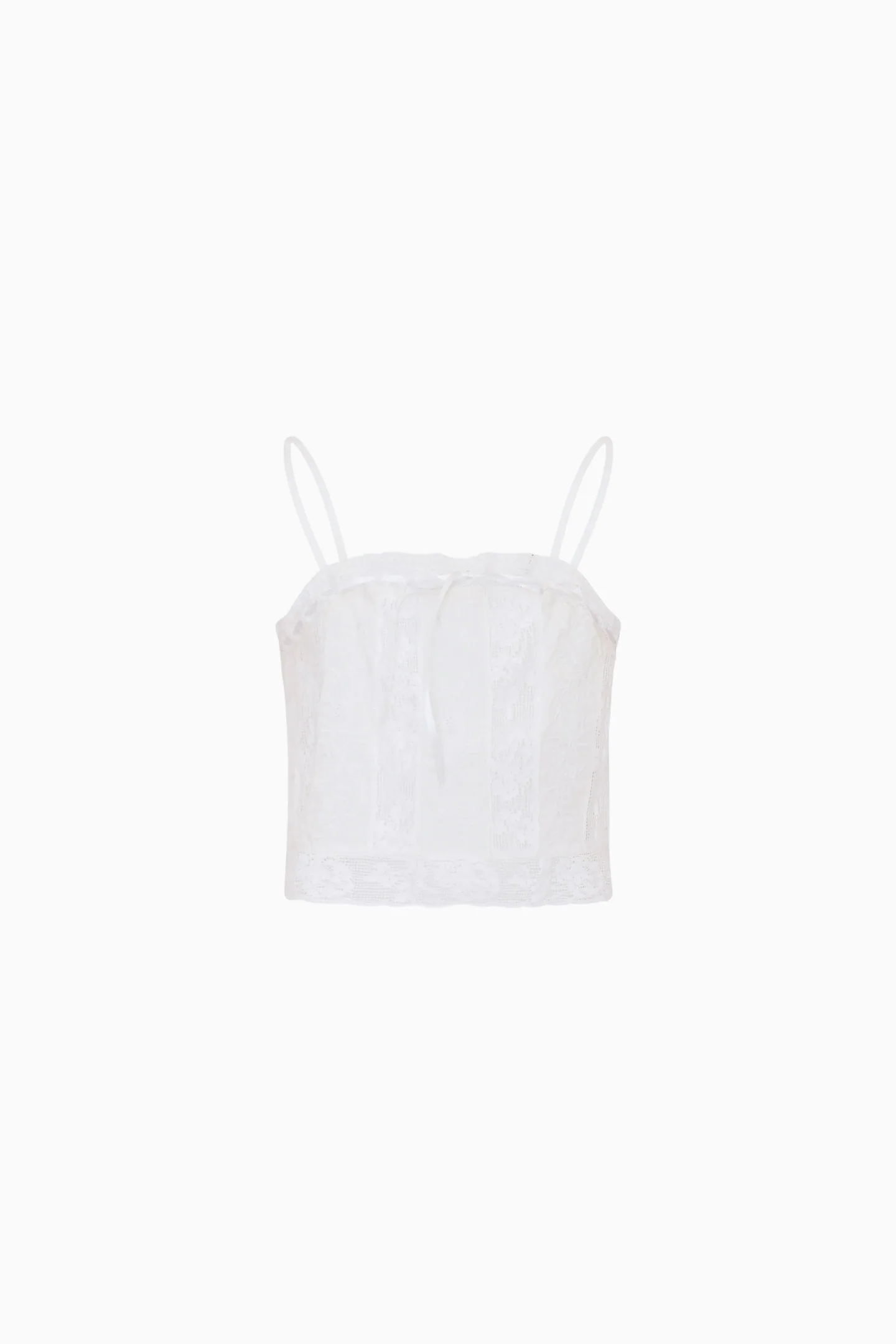 Top de Renda de Algodão para Meninas Pequenas
