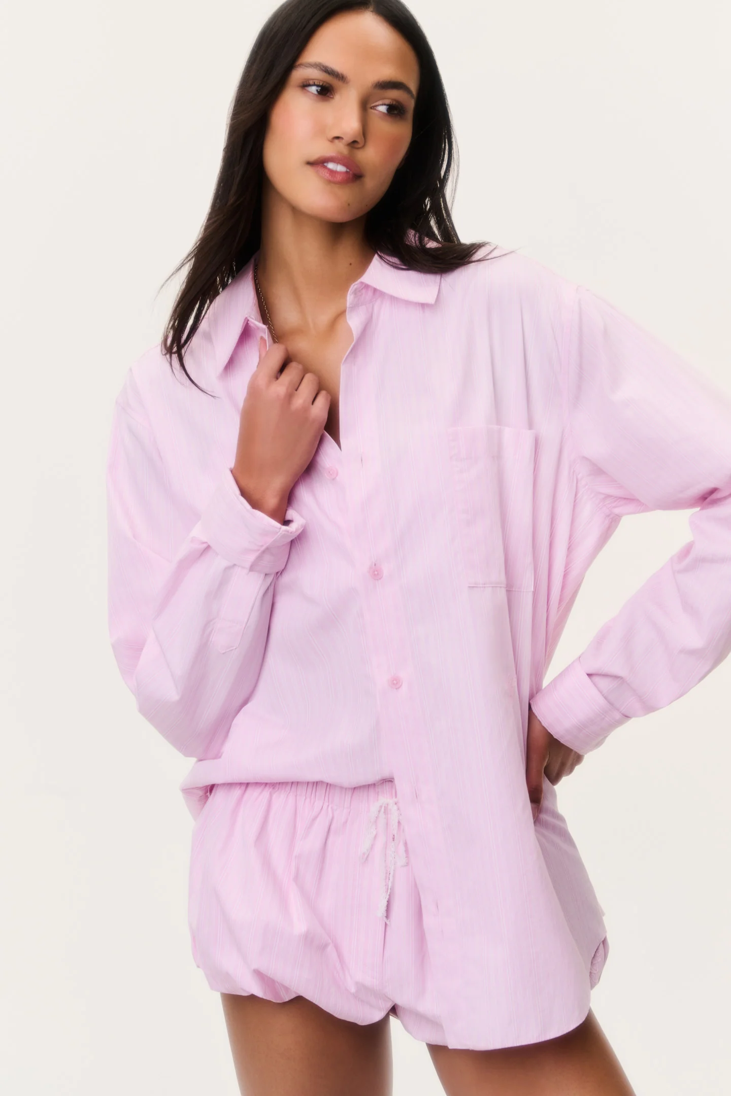 Camisa Unissex Pinstripe Hudley
