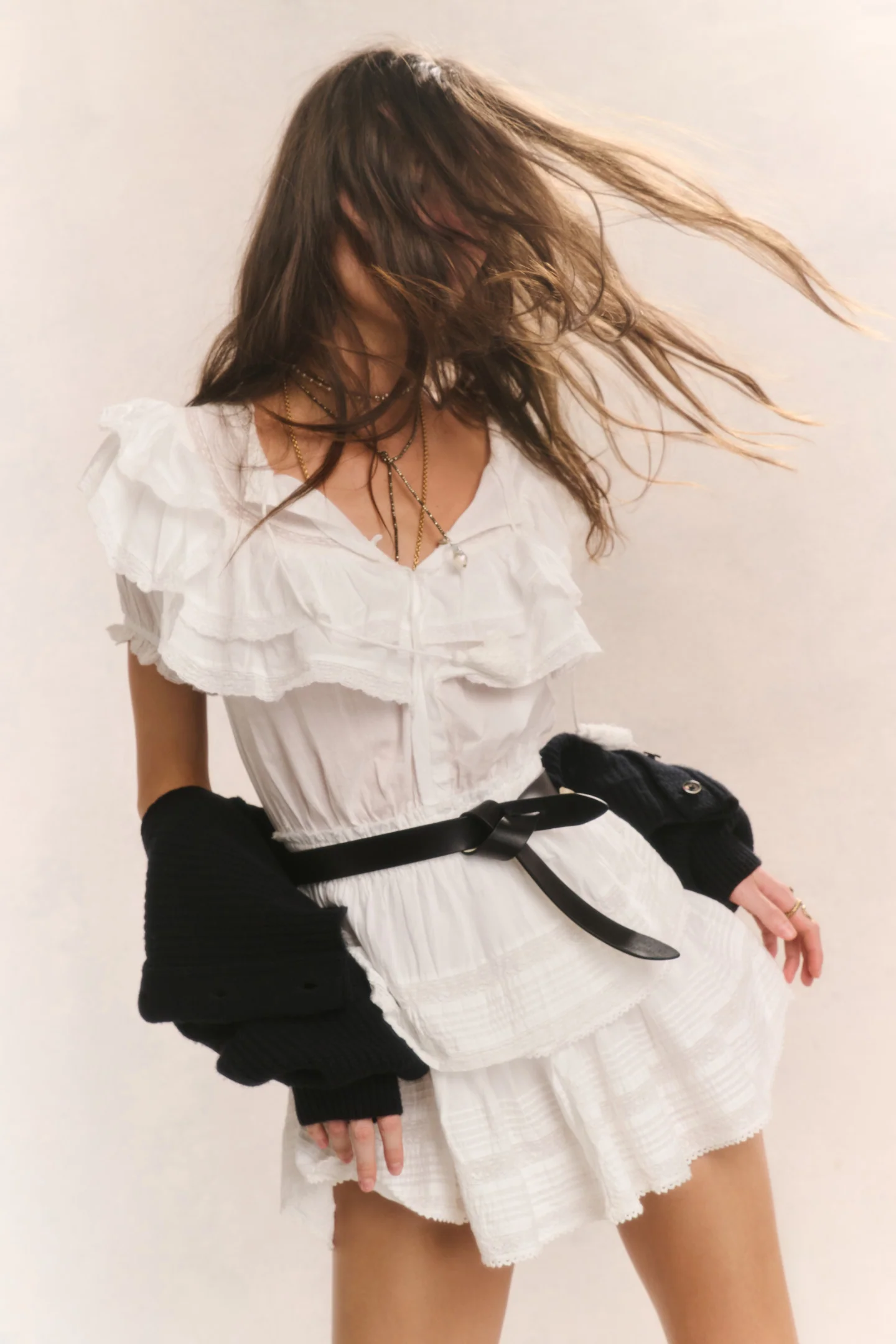 Vestido Herança com Rendas de Algodão Liv