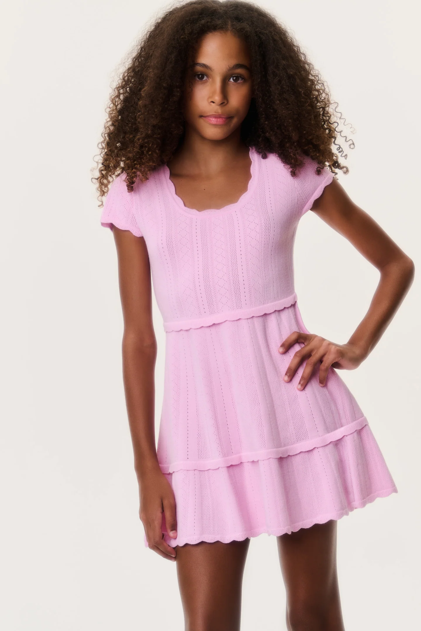 Vestido Jovie Pointelle com Estretch para Teen