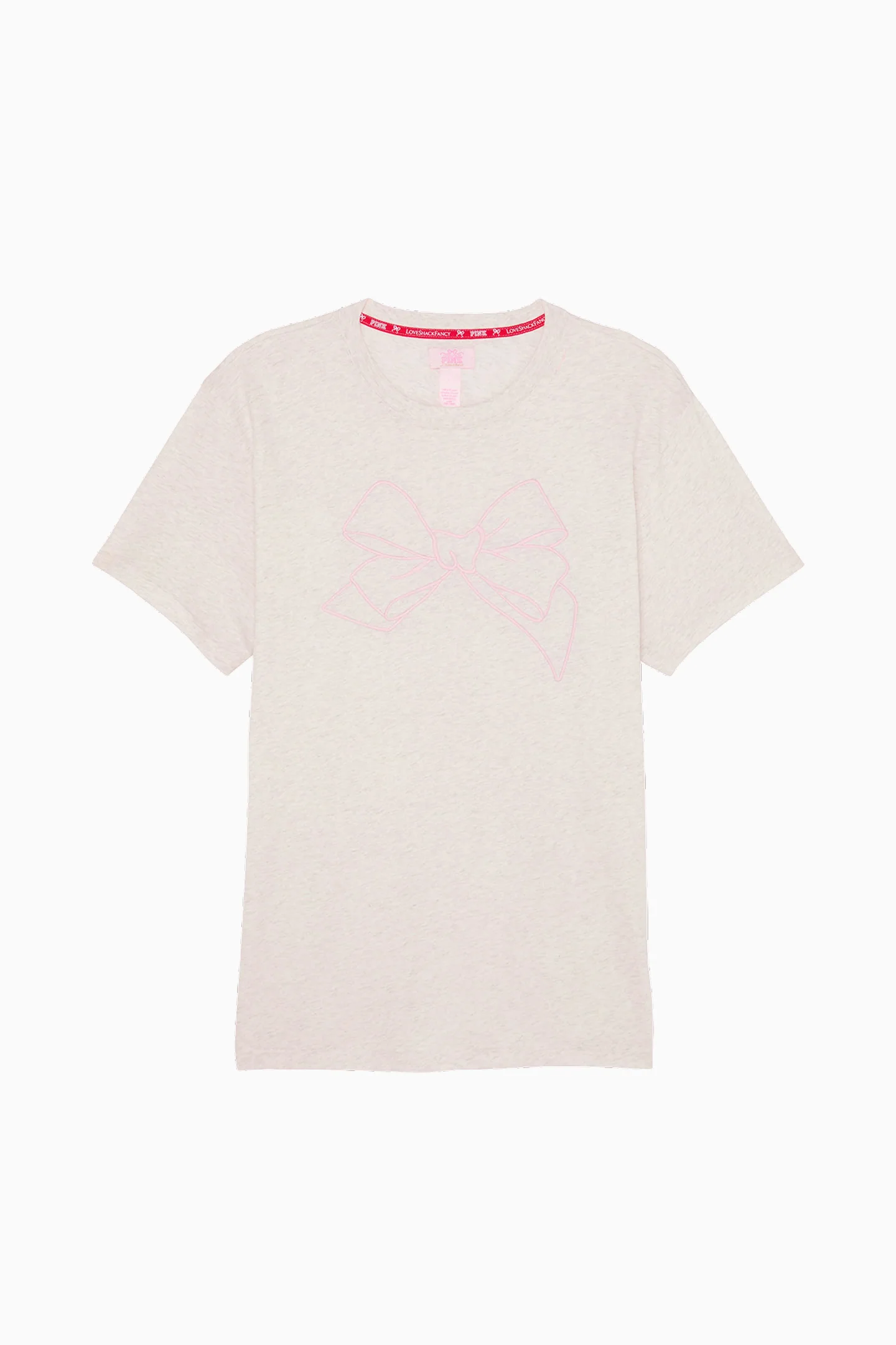 PINK x LoveShackFancy Camiseta de Algodão Campus