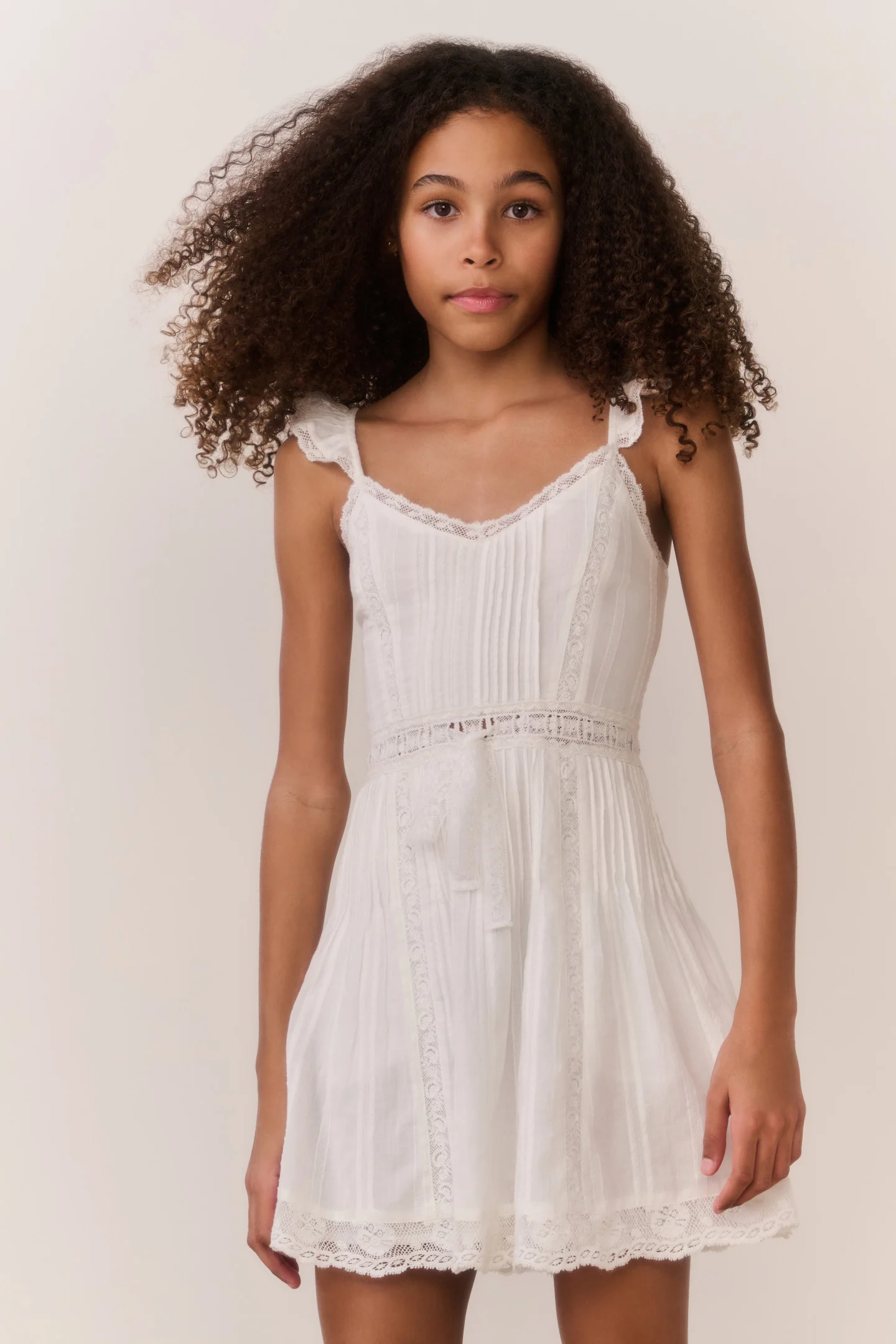 Vestido Mini de Algodão Tween Kobryn